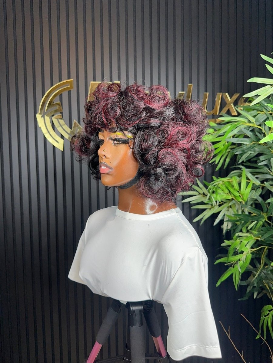 SHORT FRINGE HIGHLIGHTED BOUNCY - FloxyLuxe