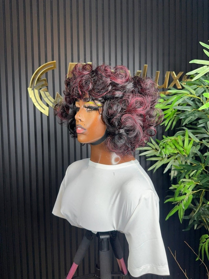 SHORT FRINGE HIGHLIGHTED BOUNCY - FloxyLuxe