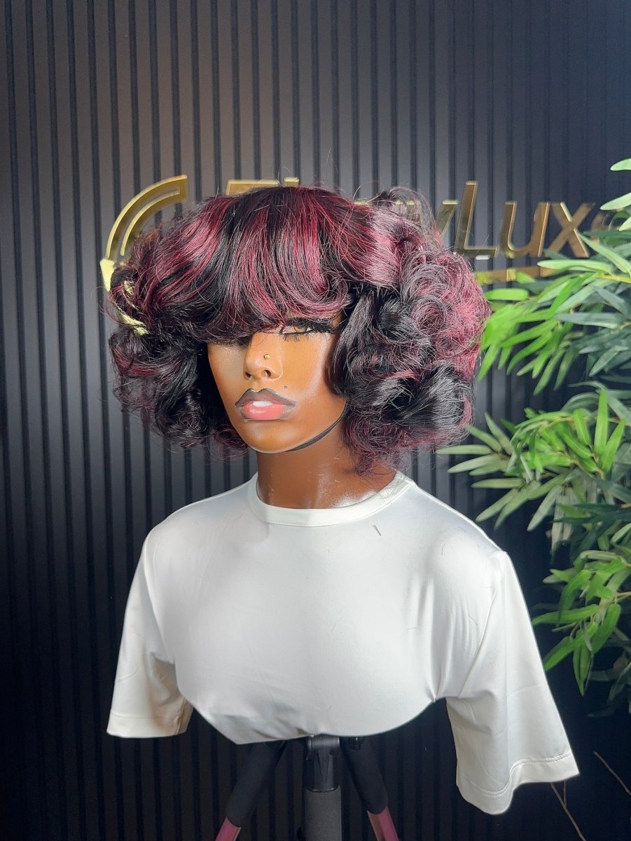 SHORT FRINGE HIGHLIGHTED BOUNCY - FloxyLuxe