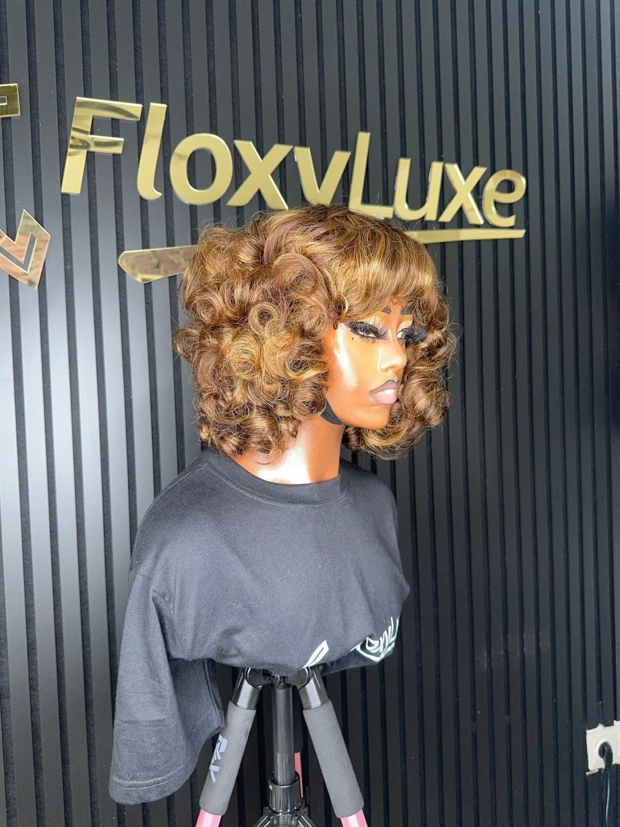 SHORT FRINGE HIGHLIGHTED BOUNCY - FloxyLuxe